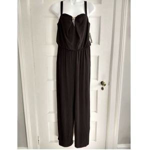 NWT Black Jumpsuit with Gold detail by Thalia Sodi - Sz S